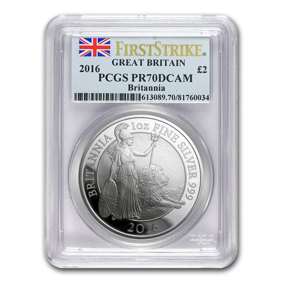 2016 Great Britain 1 oz Proof Silver Britannia PR-70 PCGS (FS) 2016 Great Britain 1 oz Proof Silver Britannia PR-70 PCGS (FS)